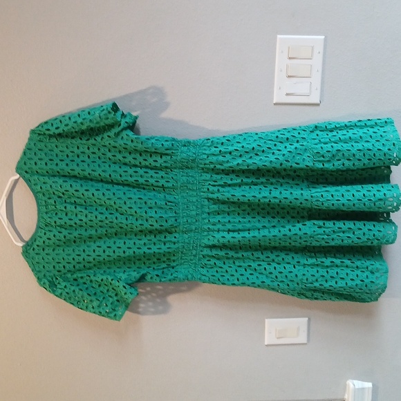 PRETTYGARDEN Women's Summer Sundresses Eyelet Cap Sleeve V Neck Short Boho Dress - Picture 5 of 8